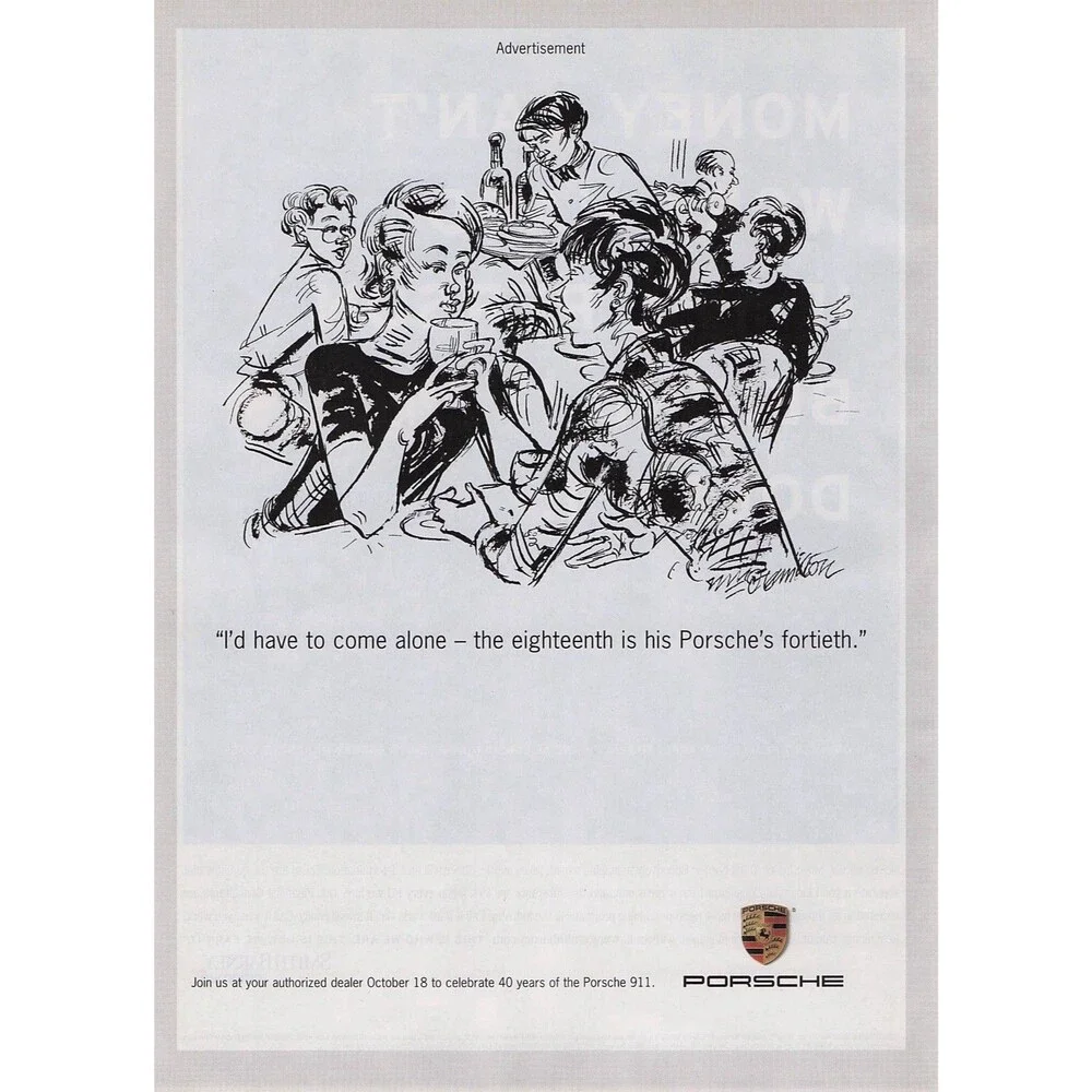 Porsche 911 Anniversary 2003 Magazine Page Photo Print Ad Pinup Poster Car
